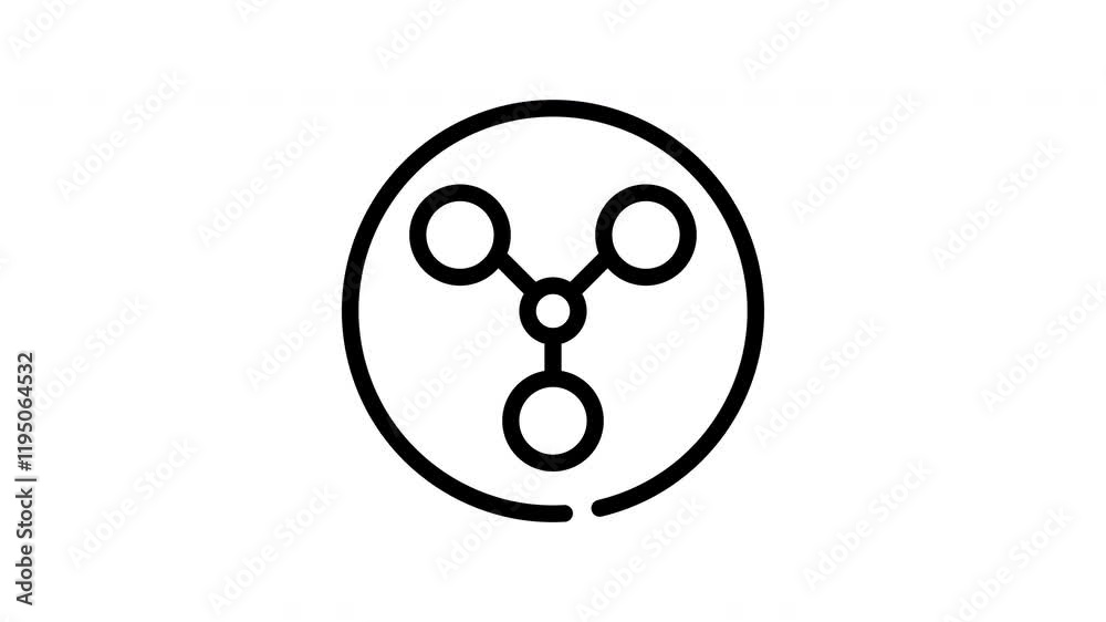icon line motion graphic social network icon line motion graphic social network