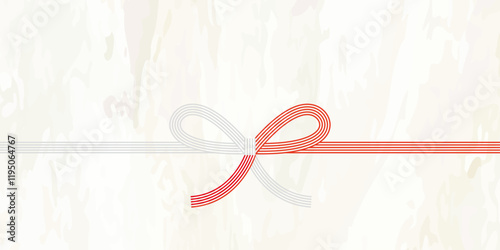 水引のベクターイラスト 熨斗　プレゼント用包装用紙背景イラスト