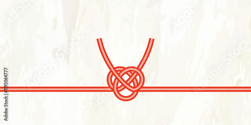 水引のベクターイラスト 熨斗　プレゼント用包装用紙背景イラスト