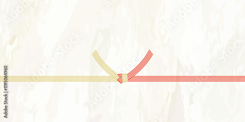 水引のベクターイラスト 熨斗　プレゼント用包装用紙背景イラスト