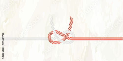 水引のベクターイラスト 熨斗　プレゼント用包装用紙背景イラスト