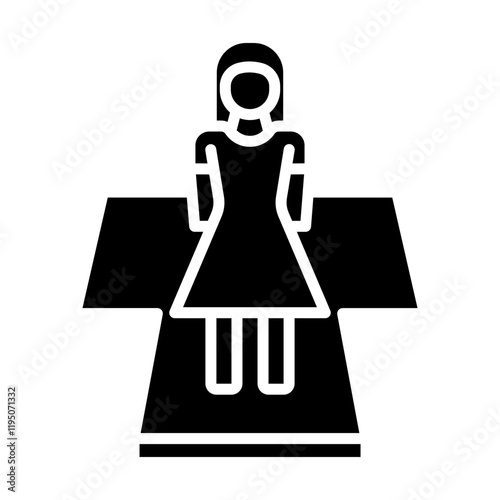 Fashion Show Vector Glyph Icon Design