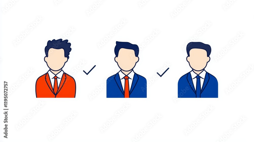 A basic contemporary drawing of a person in a suit on a white background. A basic contemporary drawing of a person in a suit on a white background.