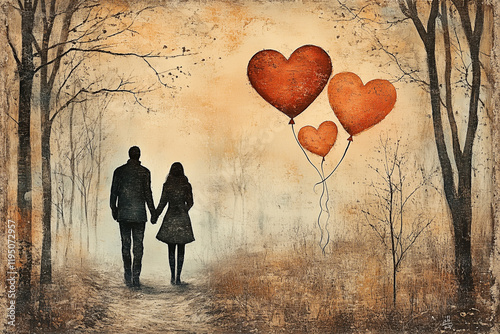 Valentine's Day Romance Outdoors