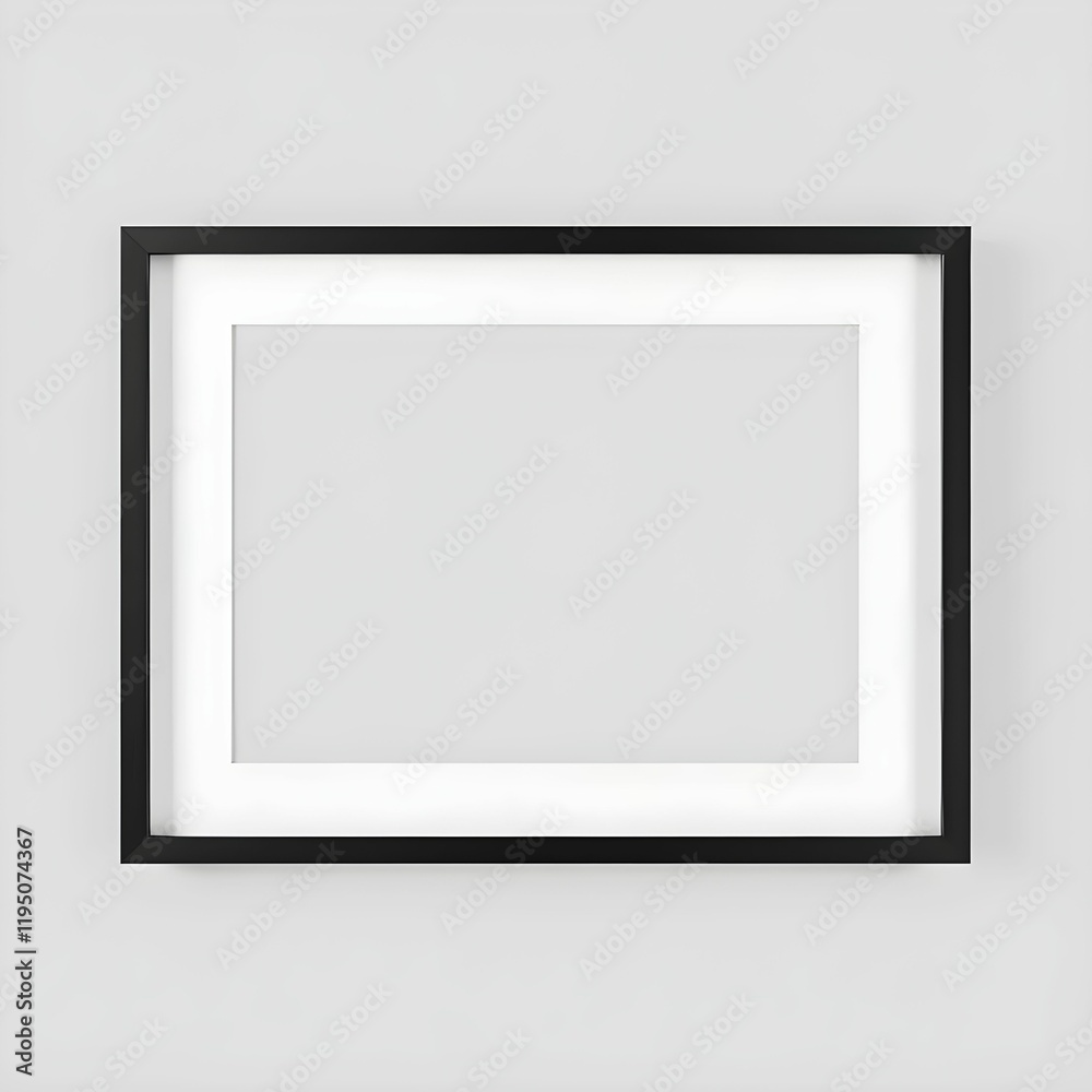 Minimalist square frame, black border, white matting, empty space, modern art concept, gallery wall, simplicity, negative space, geometric design Minimalist square frame, black border, white matting, empty space, modern art concept, gallery wall, simplicity, negative space, geometric design
