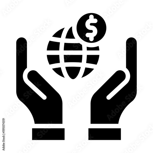 Nonprofit Organization Vector Line Icon Design