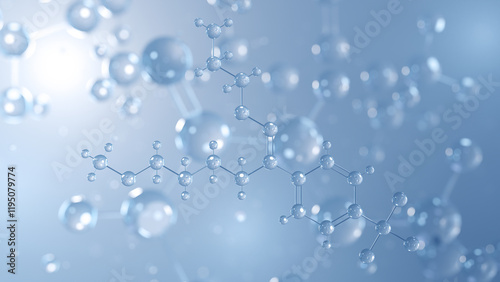 Wallpaper Mural fluvoxamine molecular structure 3d, antidepressant, structural chemical formula view from a microscope Torontodigital.ca