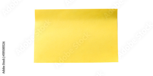 yellow sticky note isolated photo