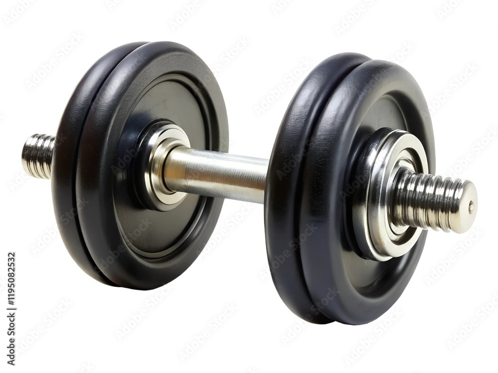 Naklejka premium dumbbell isolated on white background