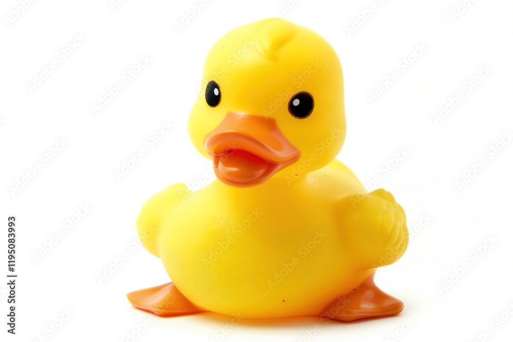 yellow rubber duck on white background yellow rubber duck on white background