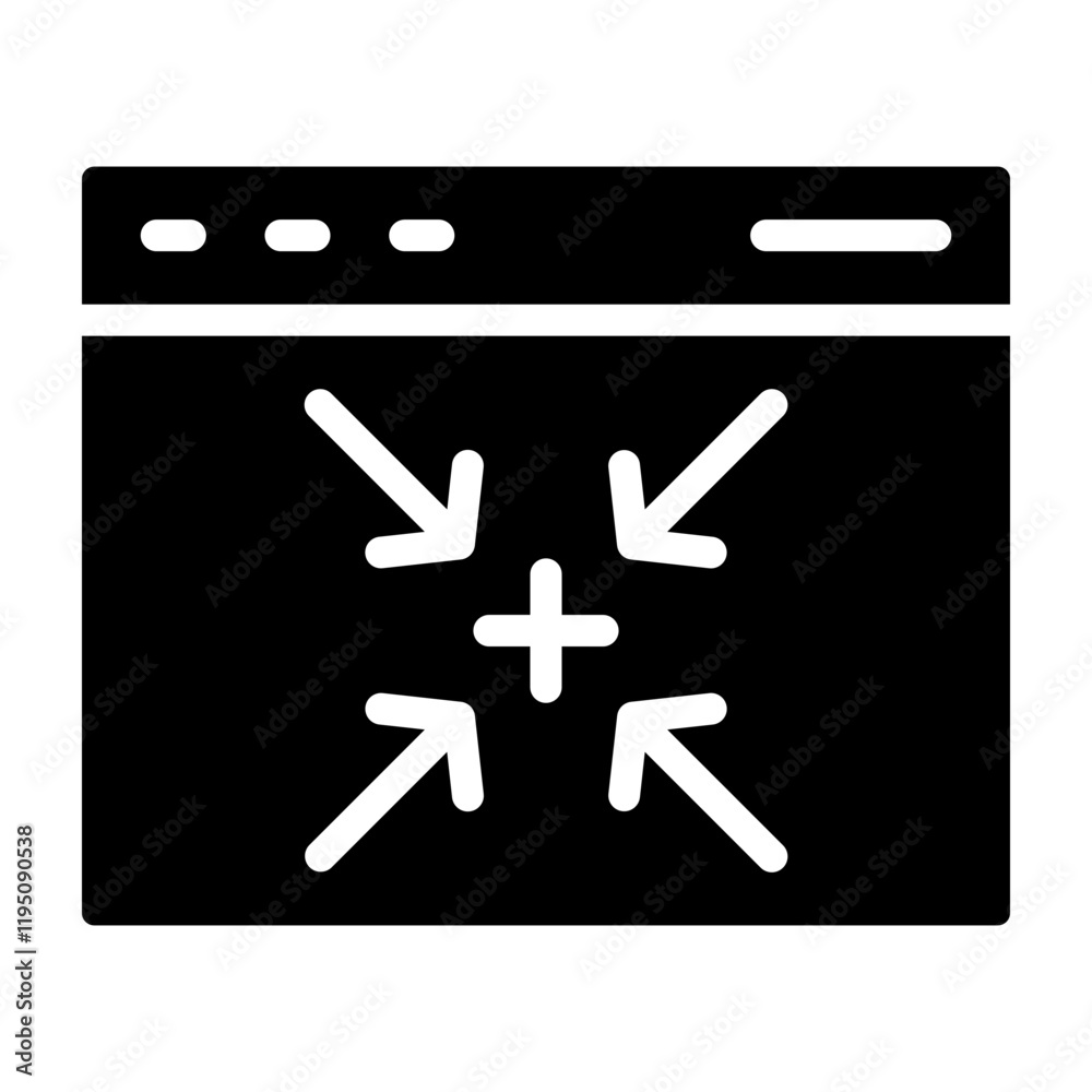 Obraz premium Alignment Vector Glyph Icon Design