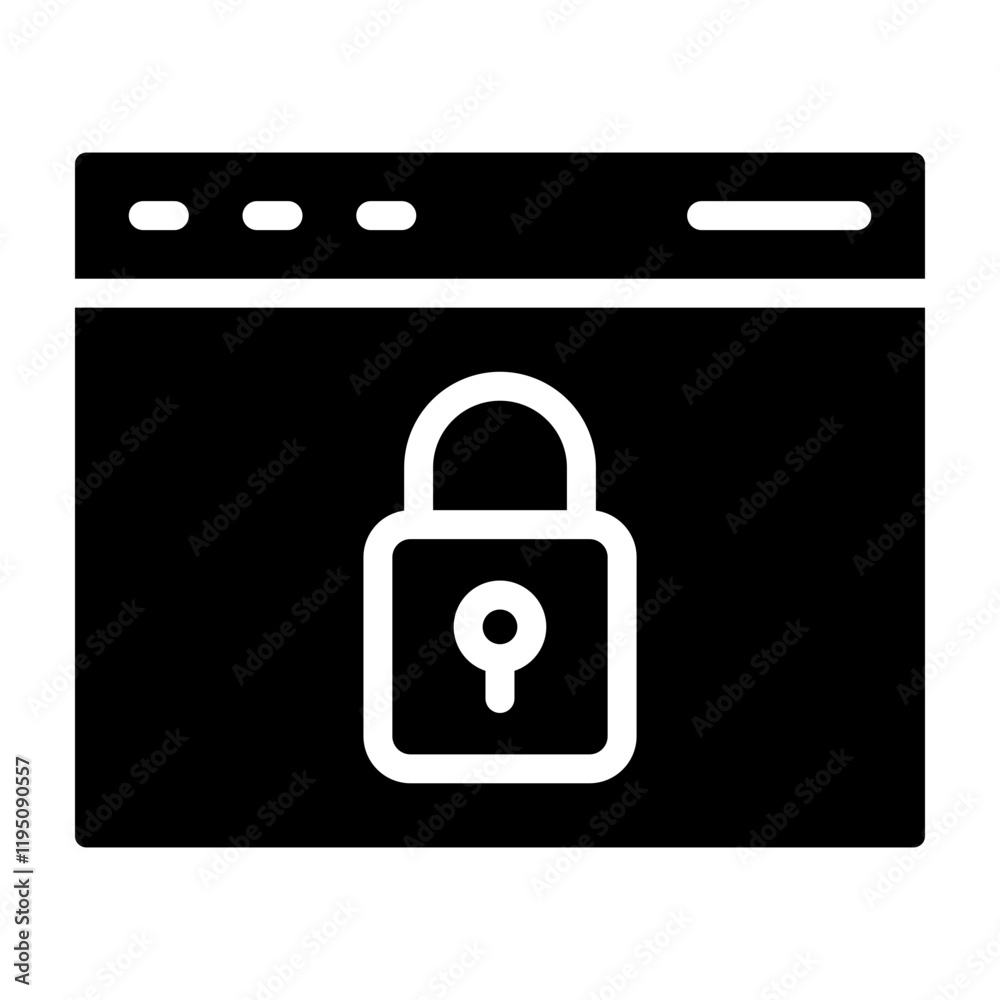 Security Vector Glyph Icon Design Security Vector Glyph Icon Design