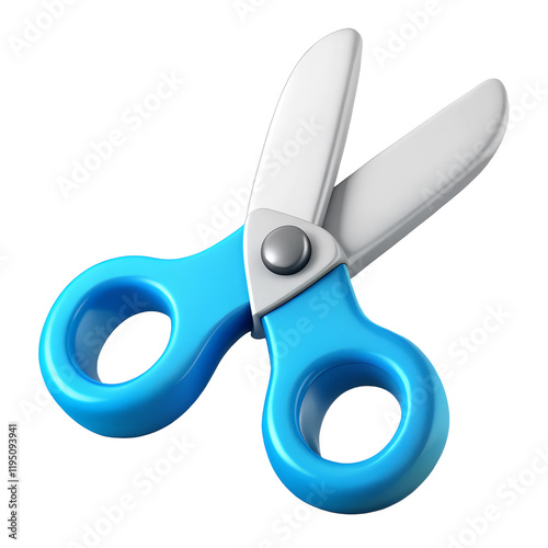 scissor icon 3D Illustration, trim icon 3D illustration