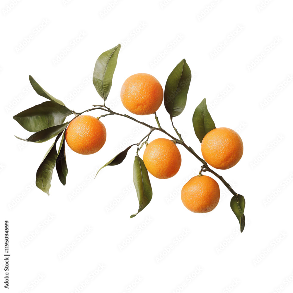 Vibrant Orange Branch with Ripe Citrus Fruits: A Still Life Photography of Freshness and Natural Beauty Vibrant Orange Branch with Ripe Citrus Fruits: A Still Life Photography of Freshness and Natural Beauty