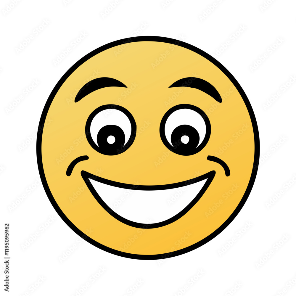 Smile Face Emoji Vector Icon Illustration on white Background
Smile Face Emoji Vector Icon Illustration on white Background