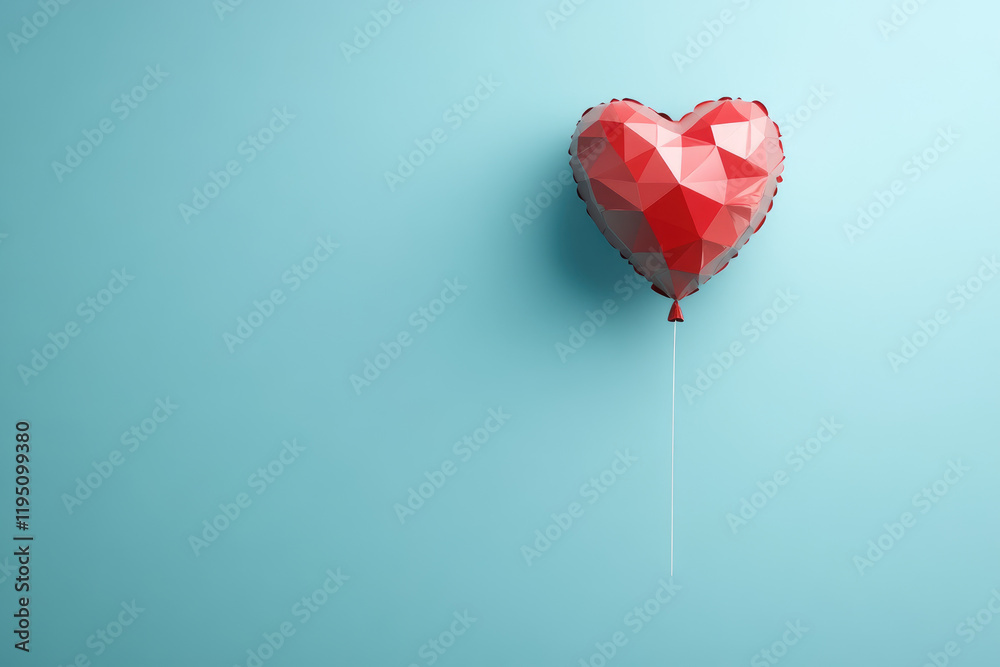 custom made wallpaper toronto digitalCelebrating love and romance with a low polygon heart balloon design for valentine's day weddings or anniversaries - a lovely flat style invitation for passionate hearts