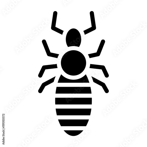 Lice Vector Glyph Icon Design