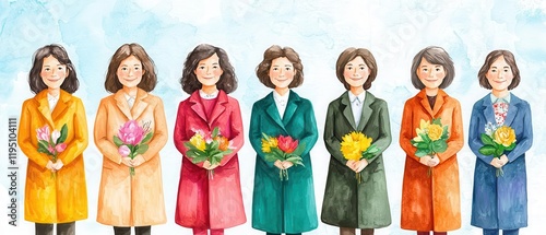 Celebrating unsung heroines  Illustration of lesserknown women who made significant contributions photo