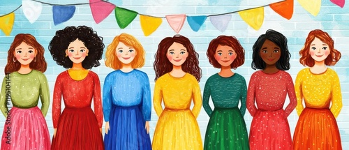 Celebrating unsung heroines  Illustration of lesserknown women who made significant contributions photo