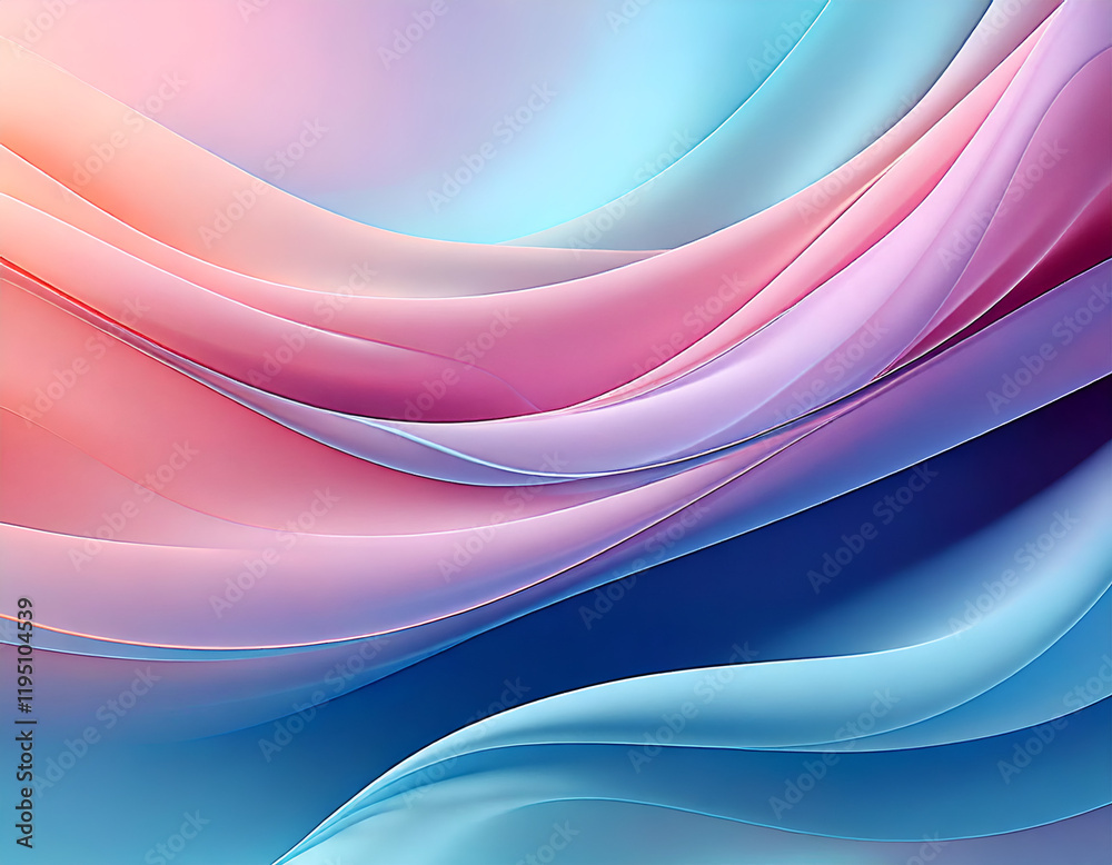 Fototapeta premium abstract gradient background blending pastel shades of pink, purple, and blue