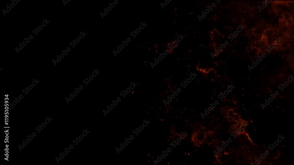 Sudden and intense fire burst filling the dark space with light Sudden and intense fire burst filling the dark space with light