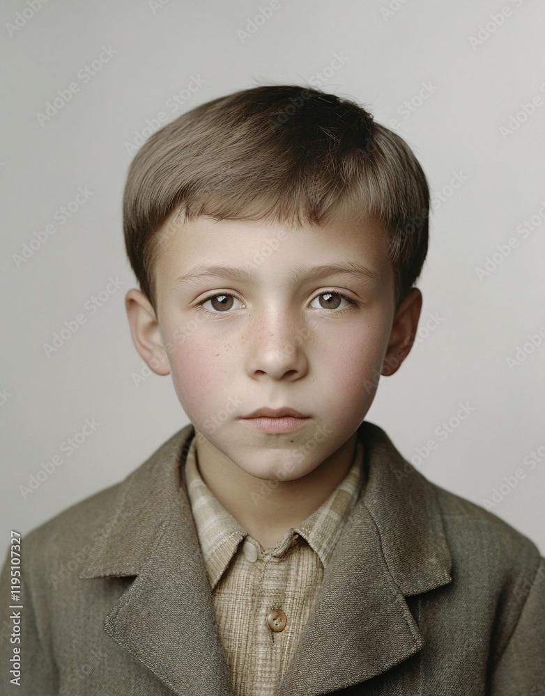 ID Photo for Passport : Russian young boy 8