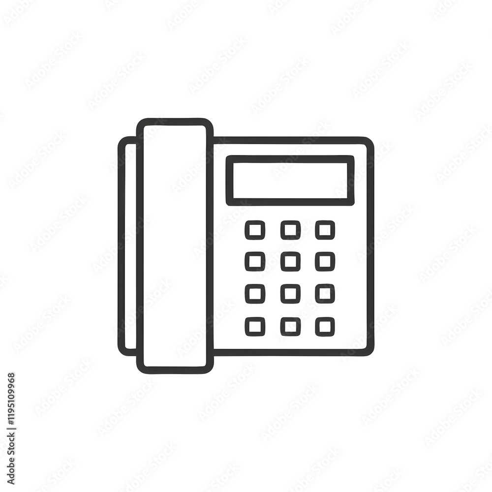 Phone Line Icon Phone Line Icon