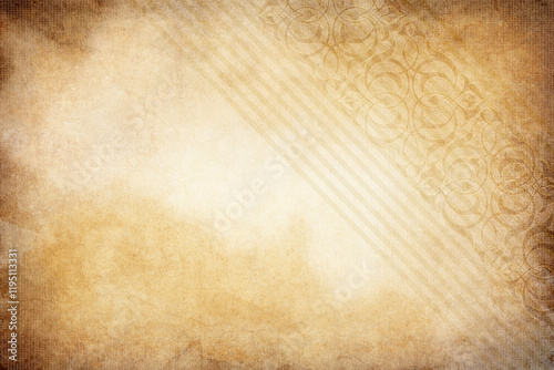 Old grunge paper background with abstract patterns.