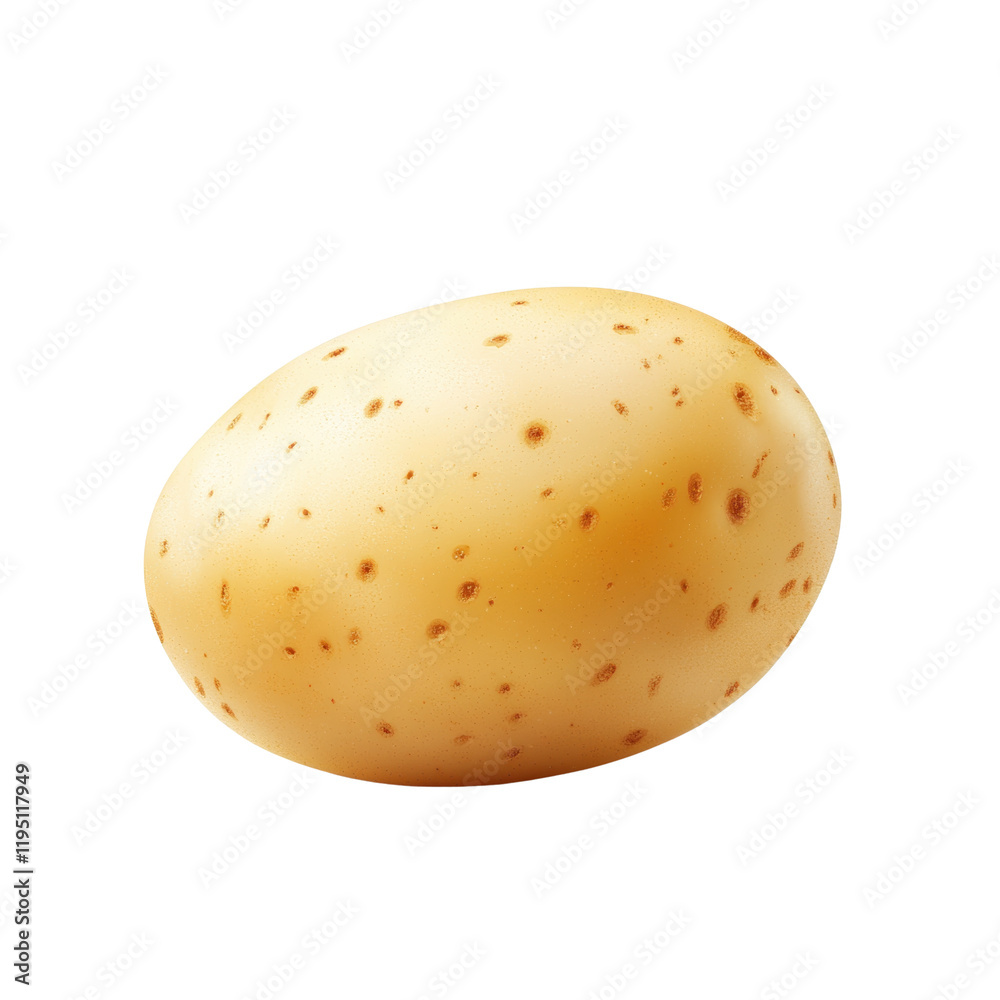 Fresh, unpeeled potato on a transparent background Fresh, unpeeled potato on a transparent background