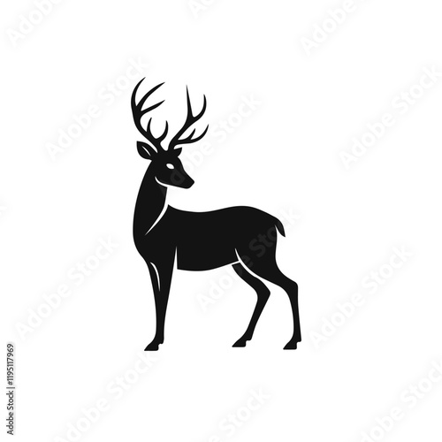 silhouette of a deer 