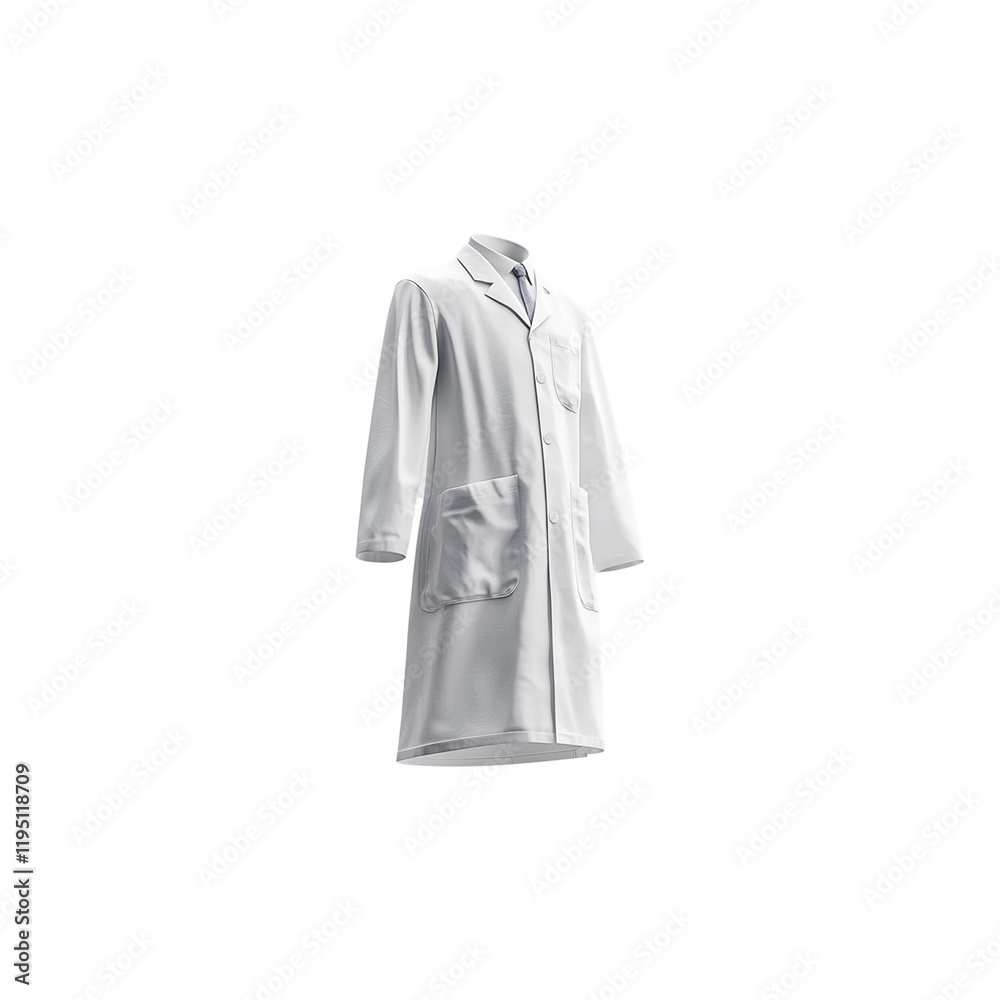 lab white coat mockup floating png lab white coat mockup floating png