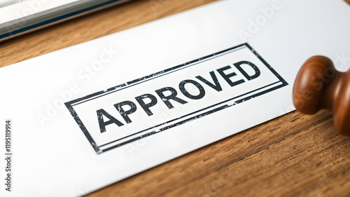 Wallpaper Mural Approval Stamp and Gavel, approved stamp on a paper Torontodigital.ca