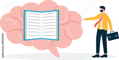 Social media illustration, business concept, web design

