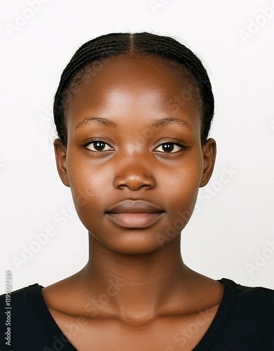ID Photo for Passport : African teenager girl 7