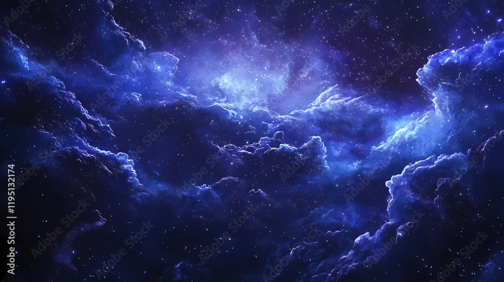 Fototapeta premium Earth in space galaxy. Starbright. Illustration