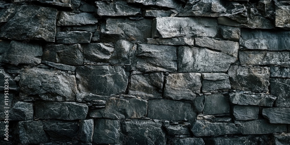 Dark textured stone wall backdrop in various shades of gray with uneven, stacked stone formations creating a rustic and rugged appearance. Dark textured stone wall backdrop in various shades of gray with uneven, stacked stone formations creating a rustic and rugged appearance.