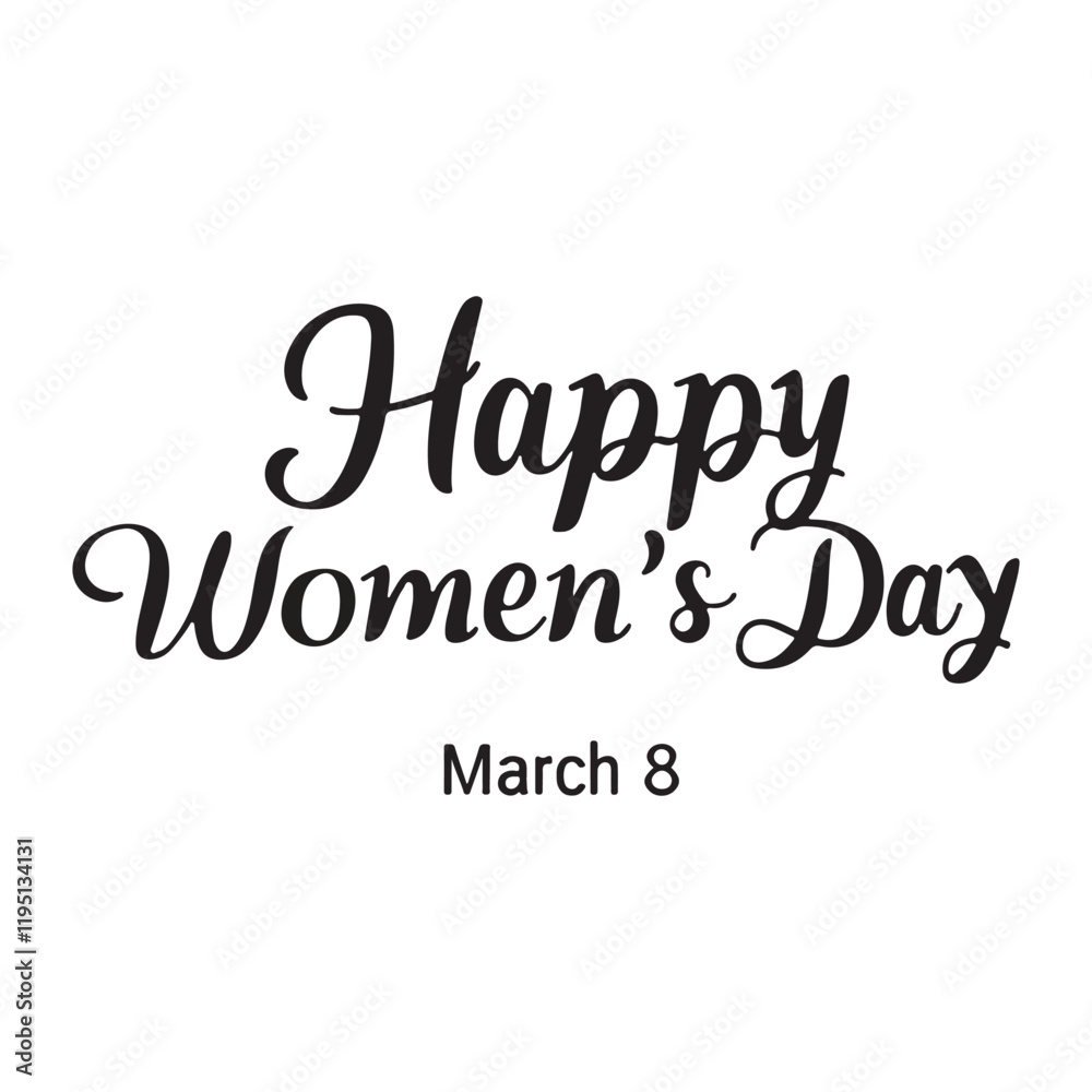 Elegant Lettering Celebrating International Women's Day with Stylish Typography
Elegant Lettering Celebrating International Women's Day with Stylish Typography