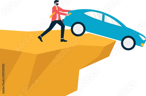 Social media illustration, business concept, web design

