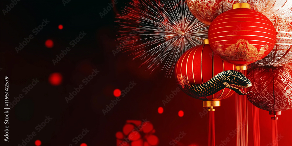 Obraz premium chinese new year background