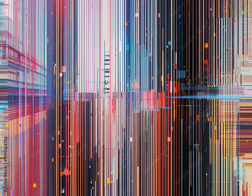 Obraz premium abstract glitch effect background