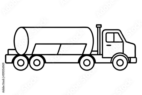 Clean Tanker Silhouette Vector