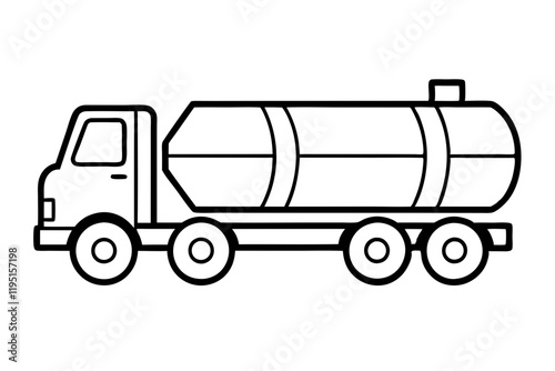 Clean Tanker Silhouette Vector