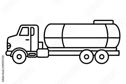 Clean Tanker Silhouette Vector