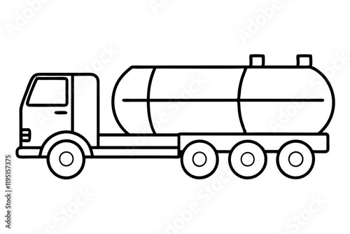 Clean Tanker Silhouette Vector