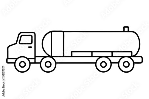 Clean Tanker Silhouette Vector