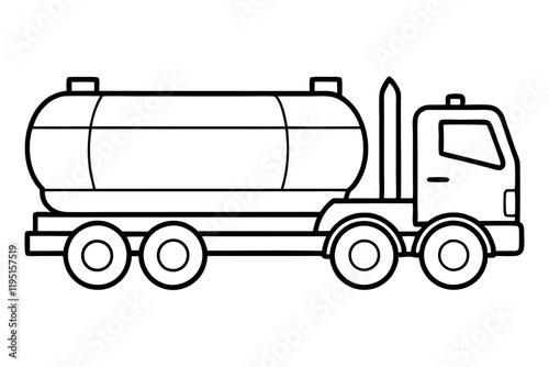Clean Tanker Silhouette Vector