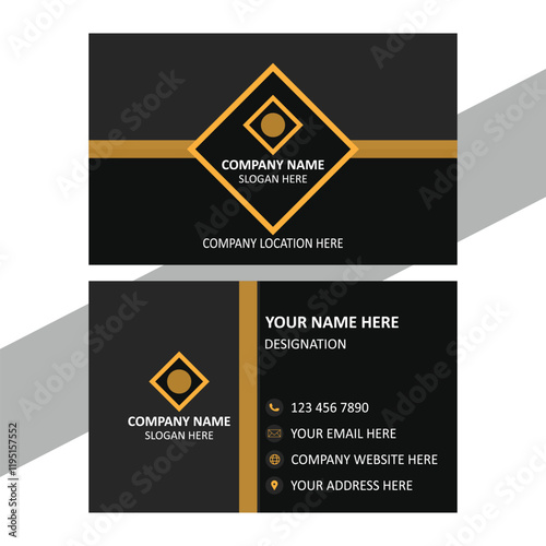 LUXARY VISITING CARD TEMPLATE VECTOR ART