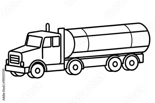 Clean Tanker Silhouette Vector