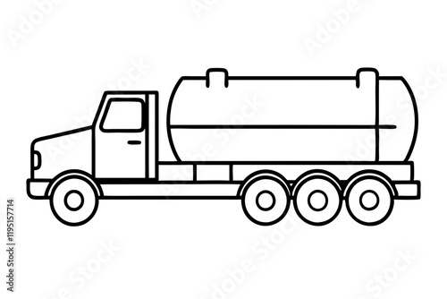 Clean Tanker Silhouette Vector