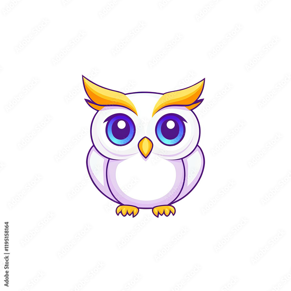 Whimsical cartoon owl character digital illustration playful environment colorful design creative concept Whimsical cartoon owl character digital illustration playful environment colorful design creative concept